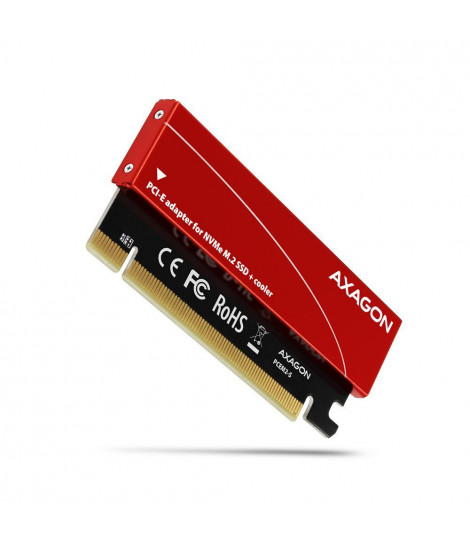 Adapter wewnętrzny Axagon PCEM2-S PCIe x16 do 1x SSD M.2 NVMe M-key slot do 80mm