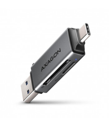 Zewnętrzny czytnik kart Axagon USB 3.2 Gen1 Type-C lub Type-A do SD/microSD