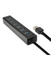 Hub aktywny Axagon HUE-SA7BP USB-A 3.0 do 7x USB-A 3.0 czarny