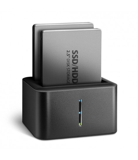 Stacja dokująca Axagon ADSA-D25 USB-A 3.2 Gen1 do 2x SATA 6Gbps 2,5&quot, SSD/HDD z funkcją klonowania