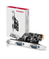 Kontroler port&oacute,w PCI-Express Axagon 2x port szeregowy RS232