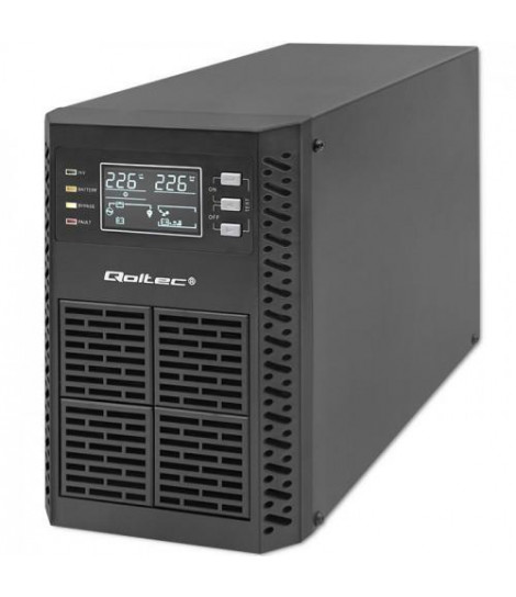 Zasilacz awaryjny UPS Qoltec Pure Sine Wave LCD 1000VA 1000W