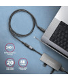 Kabel przedłużacz USB-CM - USB-CF 3.2 Gen 2 PD 240W 1.5m czarny Axagon