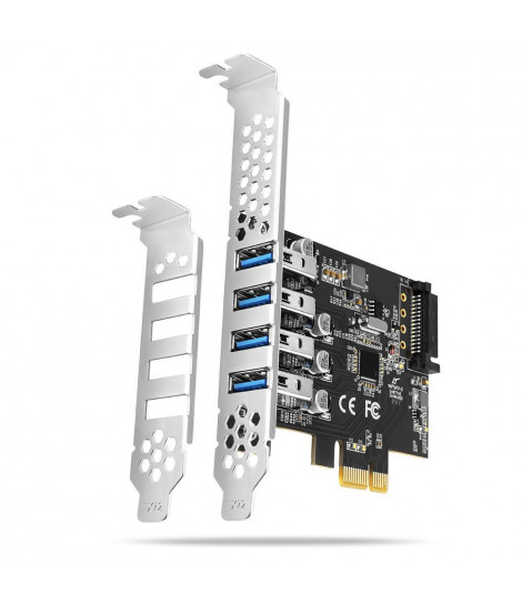 Adapter wewnętrzny Axagon PCEU-43RS PCIe - 4x USB 3.2 Gen 1