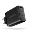 Ładowarka sieciowa GaN Axagon ACU-DPQ100 1xUSB-A + 2x USB-C 100W czarna