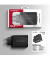 Ładowarka sieciowa GaN Axagon ACU-DPQ100 1xUSB-A + 2x USB-C 100W czarna