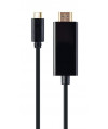 Kabel USB-C męski do HDMI żeński 4K przy 30 Hz 2m czarny Gembird