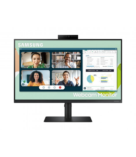 Samsung 24" IPS LS24A400VEUXEN z wbudowaną kamerą i głośnikami