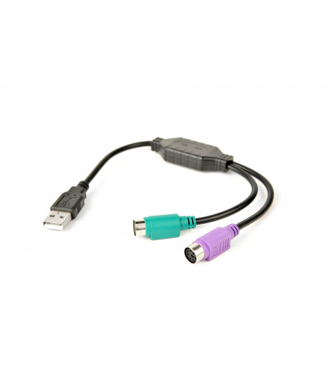 Adapter USB-PS/2 x2 Gembird 0,3 m (czarny)