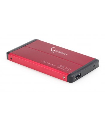 Obudowa zewnętrzna Gembird EE2-U3S-2-R na dysk 2.5" SATA HDD USB 3.0 (czerwona) OUTLET