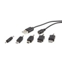 Kabel ładujący USB z zestawem najpopularniejszych końcówek Energenie EG-UCS-002