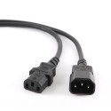 Kabel zasilający, przedłużający IEC 320 C13/C14 Gembird PC-189 (1,8 m)